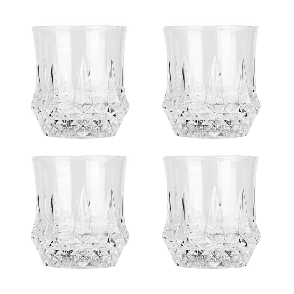 4 bicchieri luminosi con luce LED, bicchieri per vino attivati automaticamente dal liquido, bicchieri LED luminosi per feste, disco, night club, bar, whisky, birra (confezione da 4)
