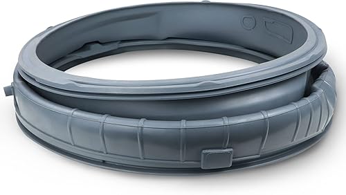 MDS47123619 - Junta de puerta compatible con lavadoras de carga frontal LG, sello de bota de puerta, color gris reemplaza AP6236842, AGF75223080,