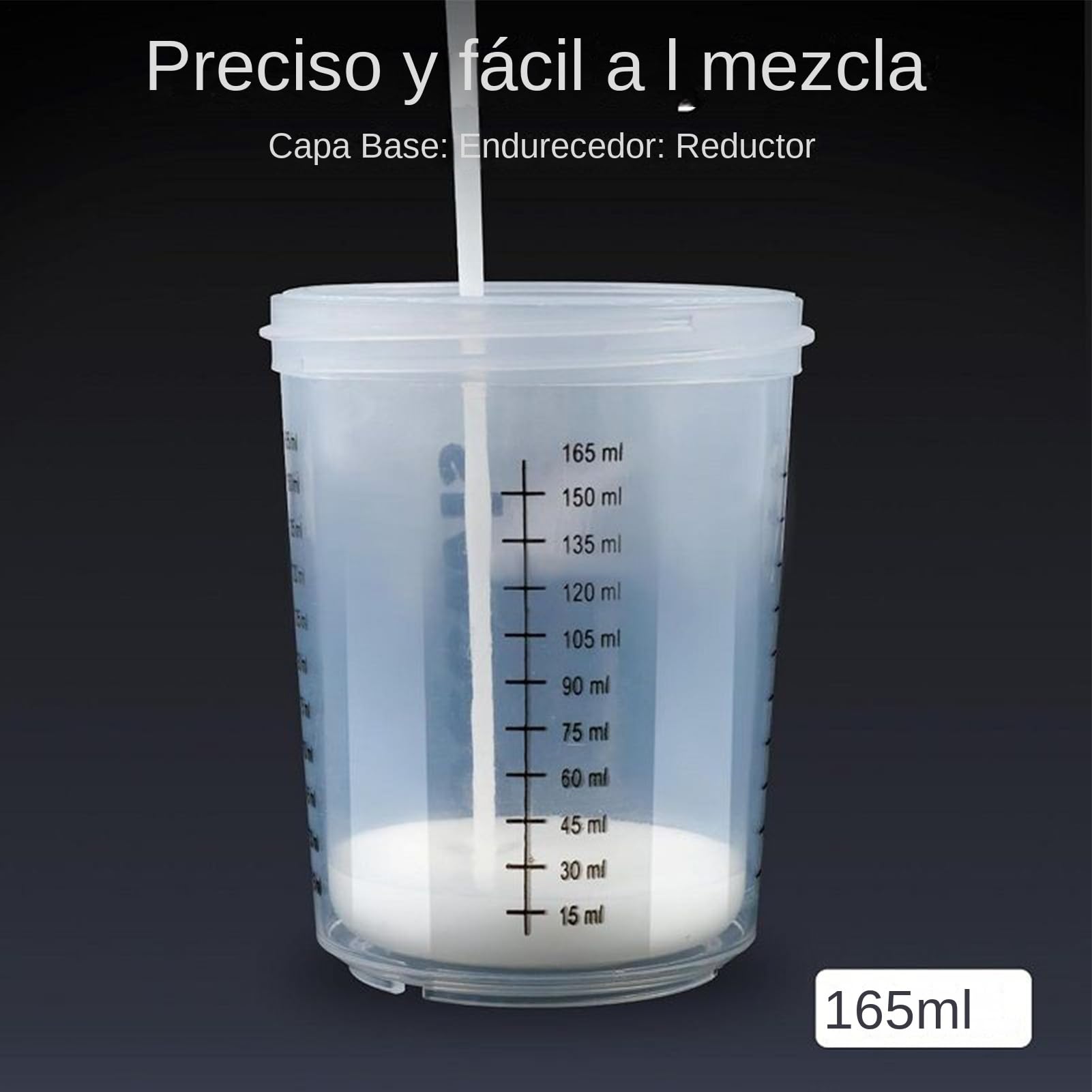 Vasos Mezcladores de Pintura Automotriz Vasos De Mezcla De Pintura Con | Contenedores Transparentes Compactos Para Modelismo Muebles Automóvil