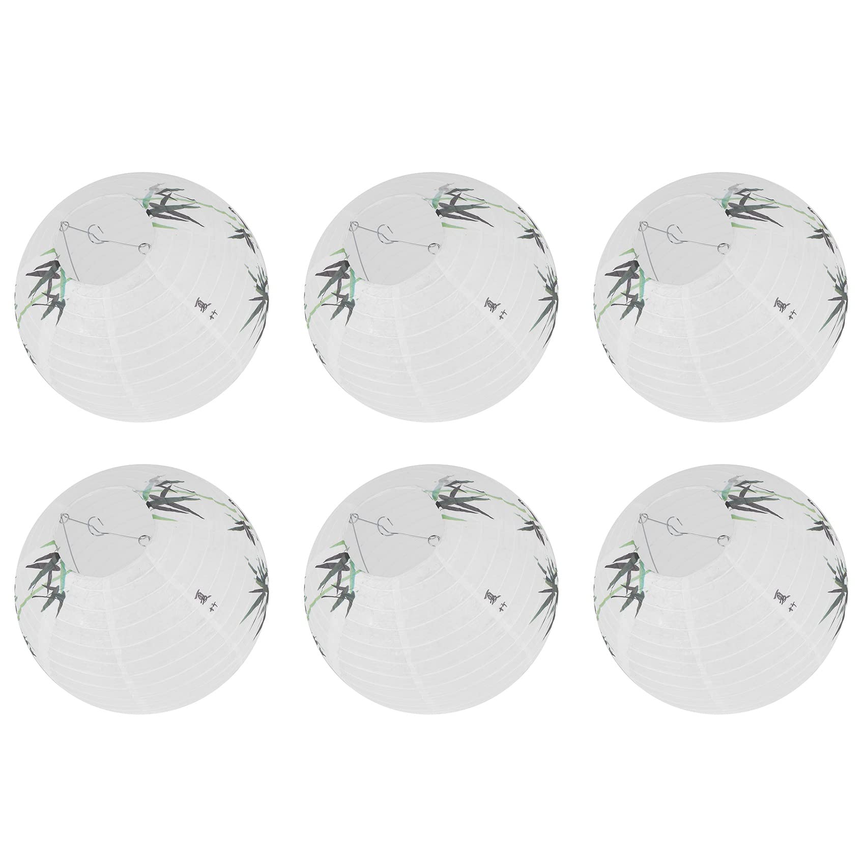 Hndhbfgrt 6X 30cm Lampshade Paper Lantern Oriental Style Light Decoration Chinese, Bamboo