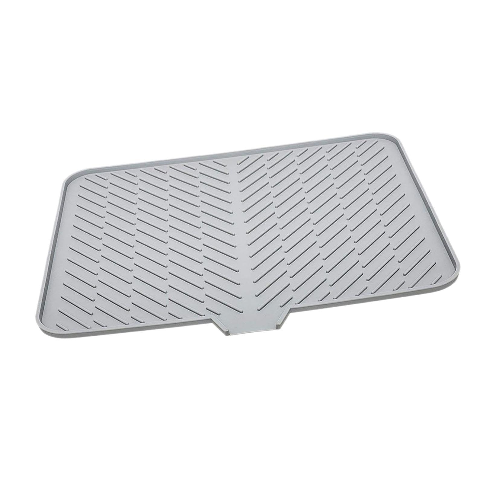 Zambuph Kitchen Dish Drying Mat With Built In Drain Lip To Drying Speed Of Plates And Glassware While Keeping Hygienic Utensils Kitchen Mat Tray With Built In
