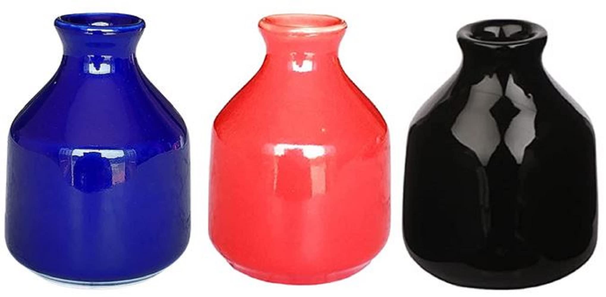 Mkd2 Rise Ceramic Reed Diffuser Pot I Empty Aroma Pot - Set of 3 (Blue, Red & Black) for Home Fragrance (B0BVJ2HBVN) Amazon Price History, Amazon Price Tracker
