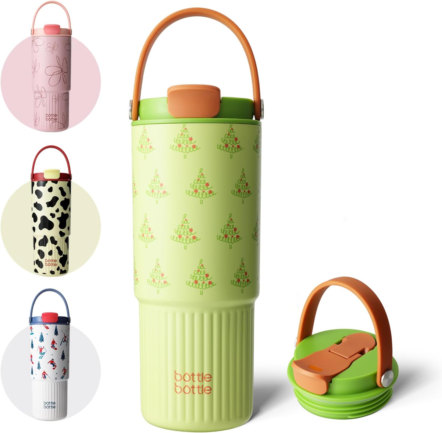 BOTTLE BOTTLE Insulated Water Bottle with Straw and Handle Stainless Steel Water Bottles for Car Sports Home Office and School 26oz Leak Proof