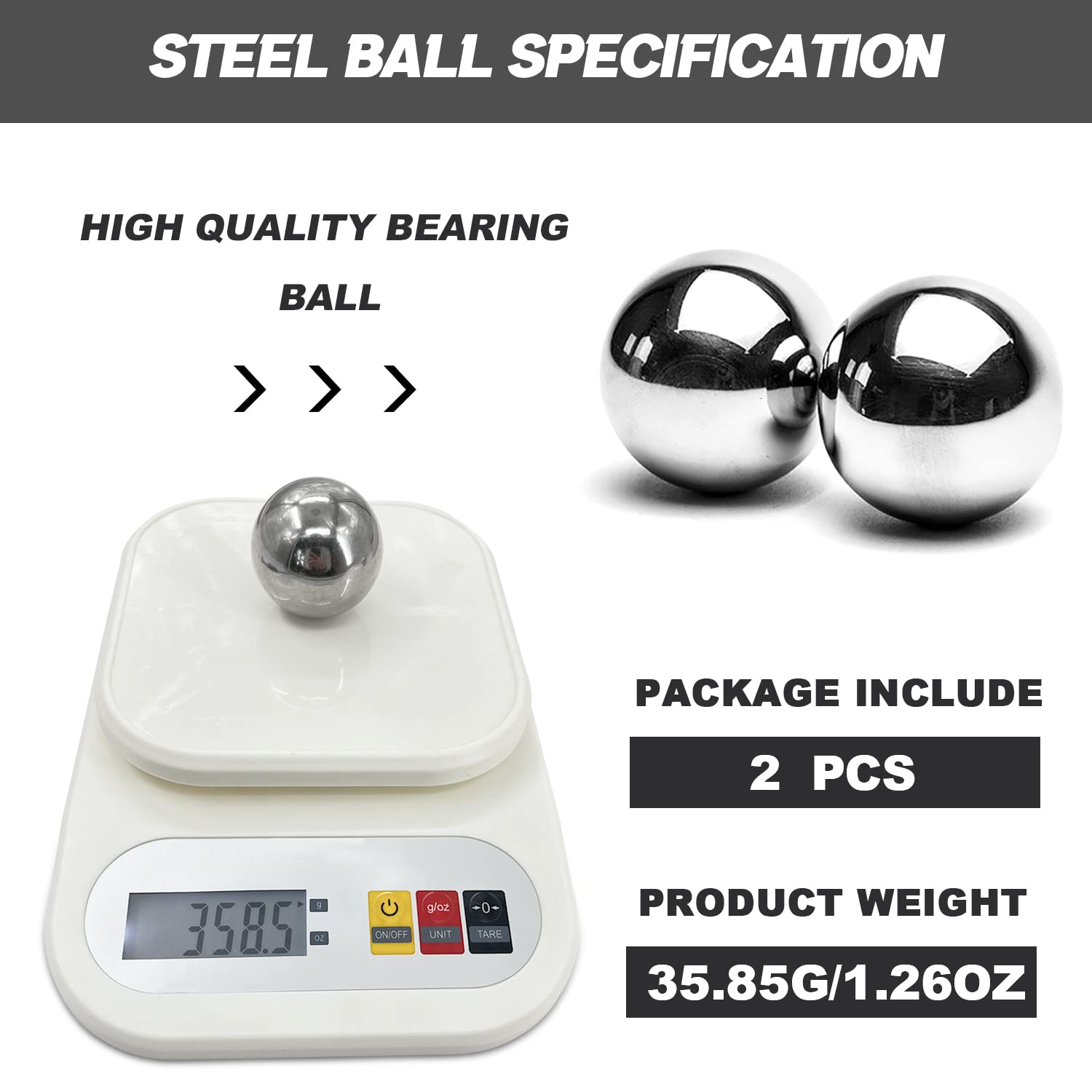 Precision Bearing Balls - 2 Pack -3