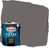 Vista 11 de Glidden Pintura interior + imprimación: gris/plata antigua, una capa, plana, 1 galón