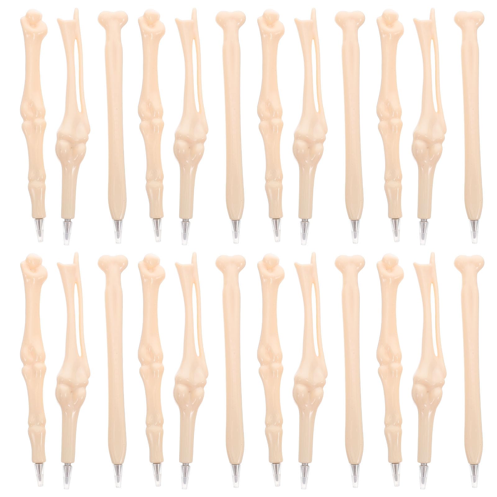 Tofficu 20pcs Bone Ballpoint Pen Skeleton Finger Pens 0.7mm Blue Ink Novely Bone Design Ballpiont Pens for Halloween Party Artist Doctot Nurse Office School