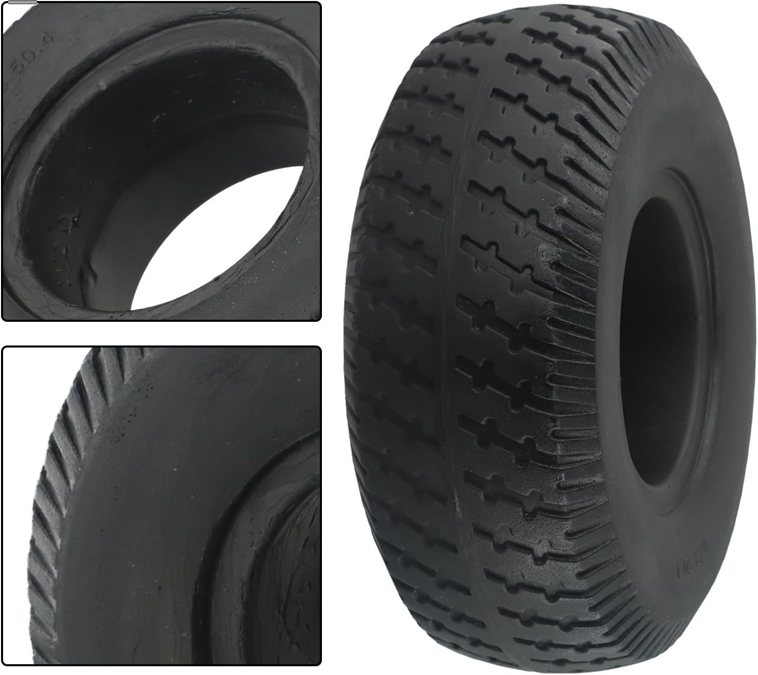 9 inch Solid Tire, 9x3.50-4 No-Inflation Rubber Tyre Solid Tire, Without Inner Tube, For Electric Vehicle Elderly Scooter Tricycle, Anti-Puncture Wear-Resistant Grip