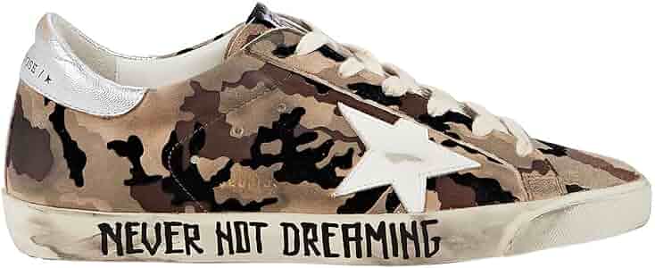GOLDEN GOOSE レオパード コート 40 ゴールデングース ブラウン Amazon.com | Golden Goose Super-Star Camou Flock Upper
