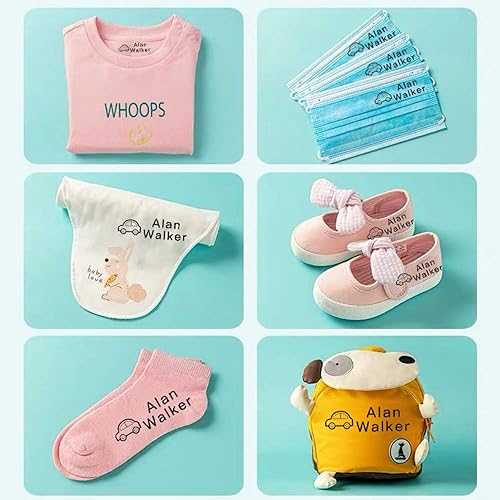 Miniatura 8 de Sello de nombre para ropa de niños, sellos personalizados, sello de nombre personalizado para ropa de bebé. Sellos de jardín de infantes y hogares