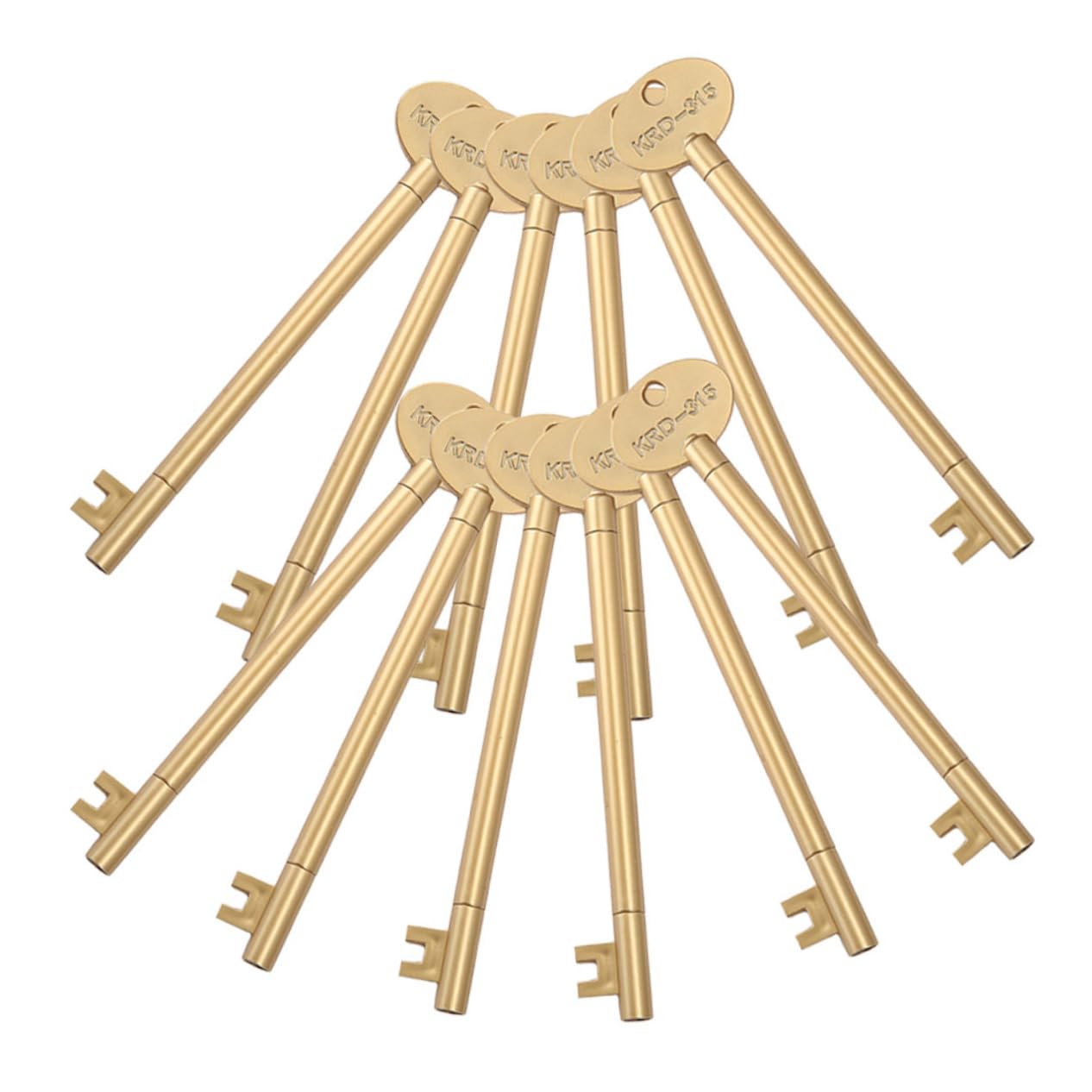 HOMSFOU 5 series Bolígrafos De Escritura Con Forma De Llave Bolígrafos De Rodillo Novedosos De Lujo Accesorios Para El Hogar Y La Oficina Borrables 12 piezas x 5
