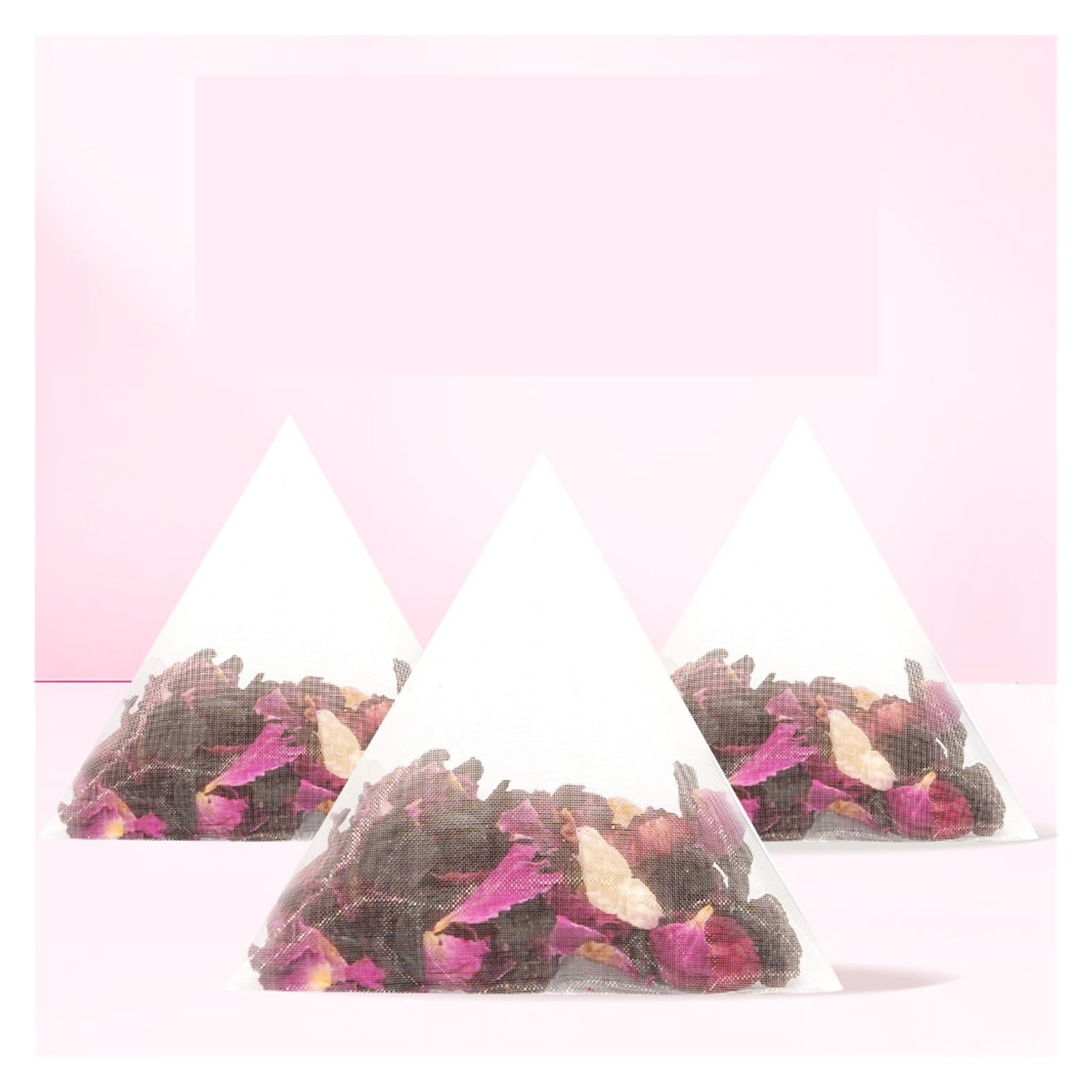 Tè Alla Rosa E Ciliegia 50g, 10 Bustine Confezionate Singolarmente, Miscela Di Frutta E Fiori(4pcs)