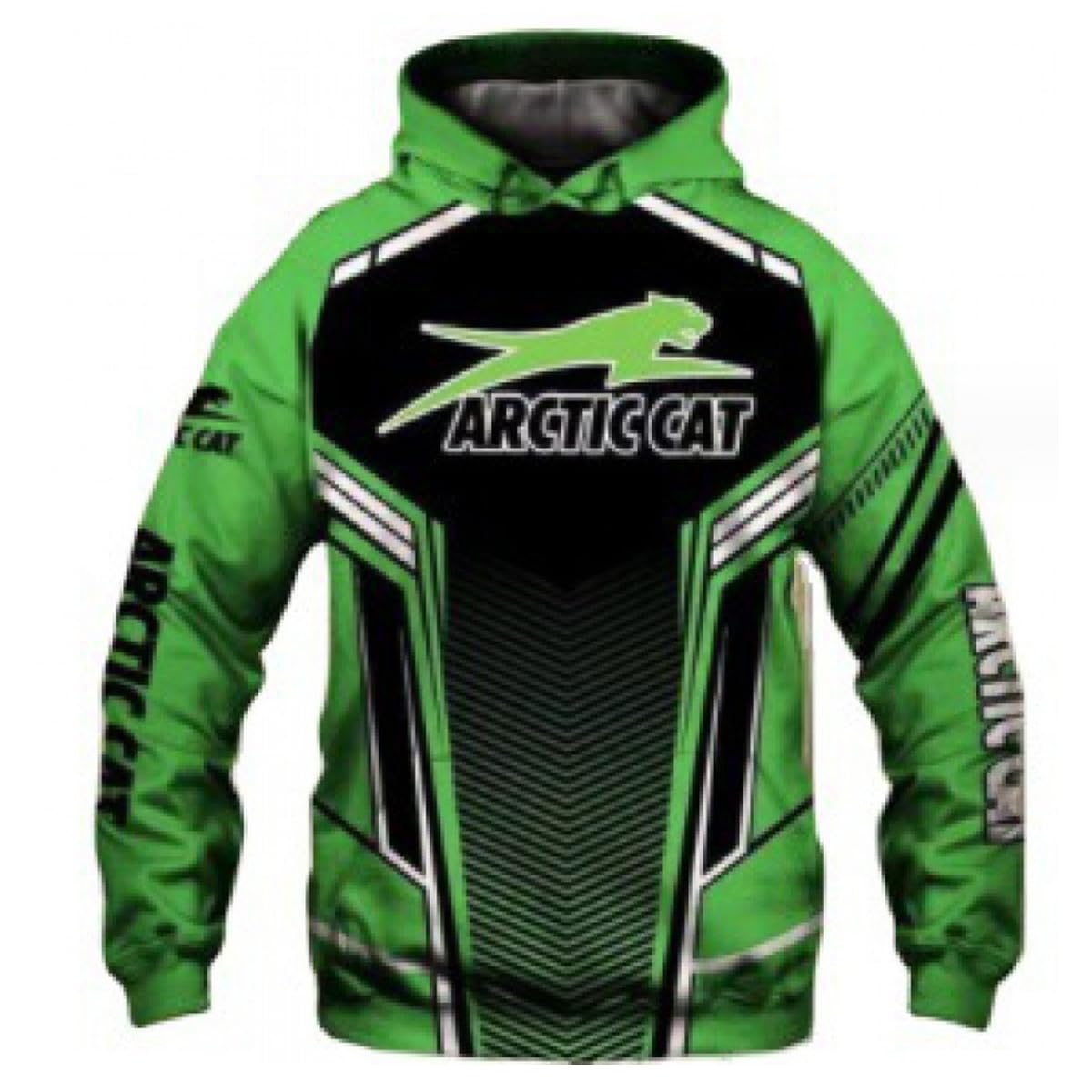 VIOLKMen's Casual Outdoor Printed Sweatshirt, Casual Pullover, Comfort Hoodie Ar-ct-ic Ca-t Print