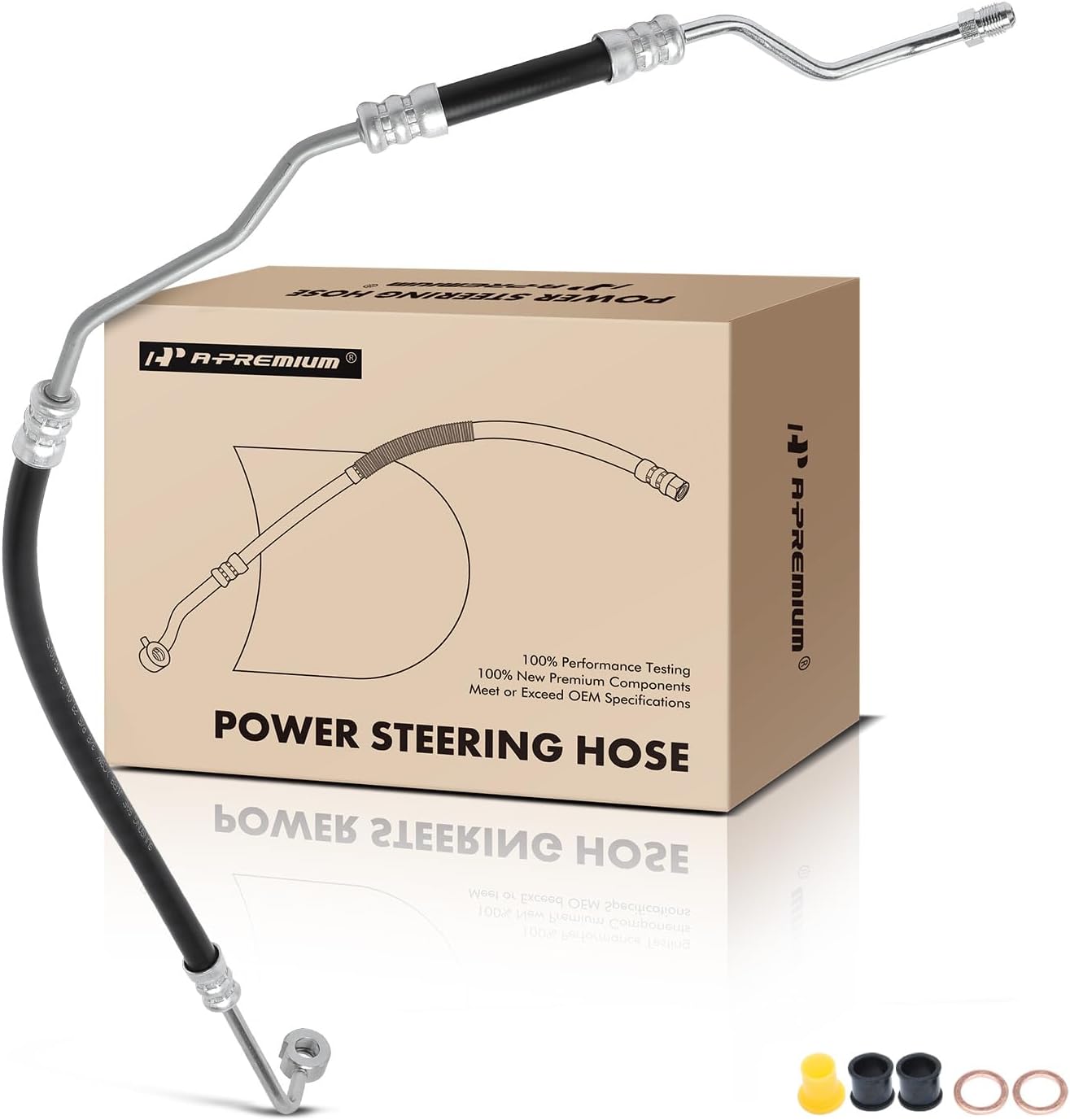 A-Premium Power Steering Hose Pressure Hose Line Assembly Compatible with Kia Sorento 2003 2004 2005 2006, From Pump