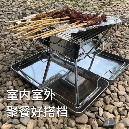 Poêle de camping portable multifonction avec barbecue et poêle à charbon