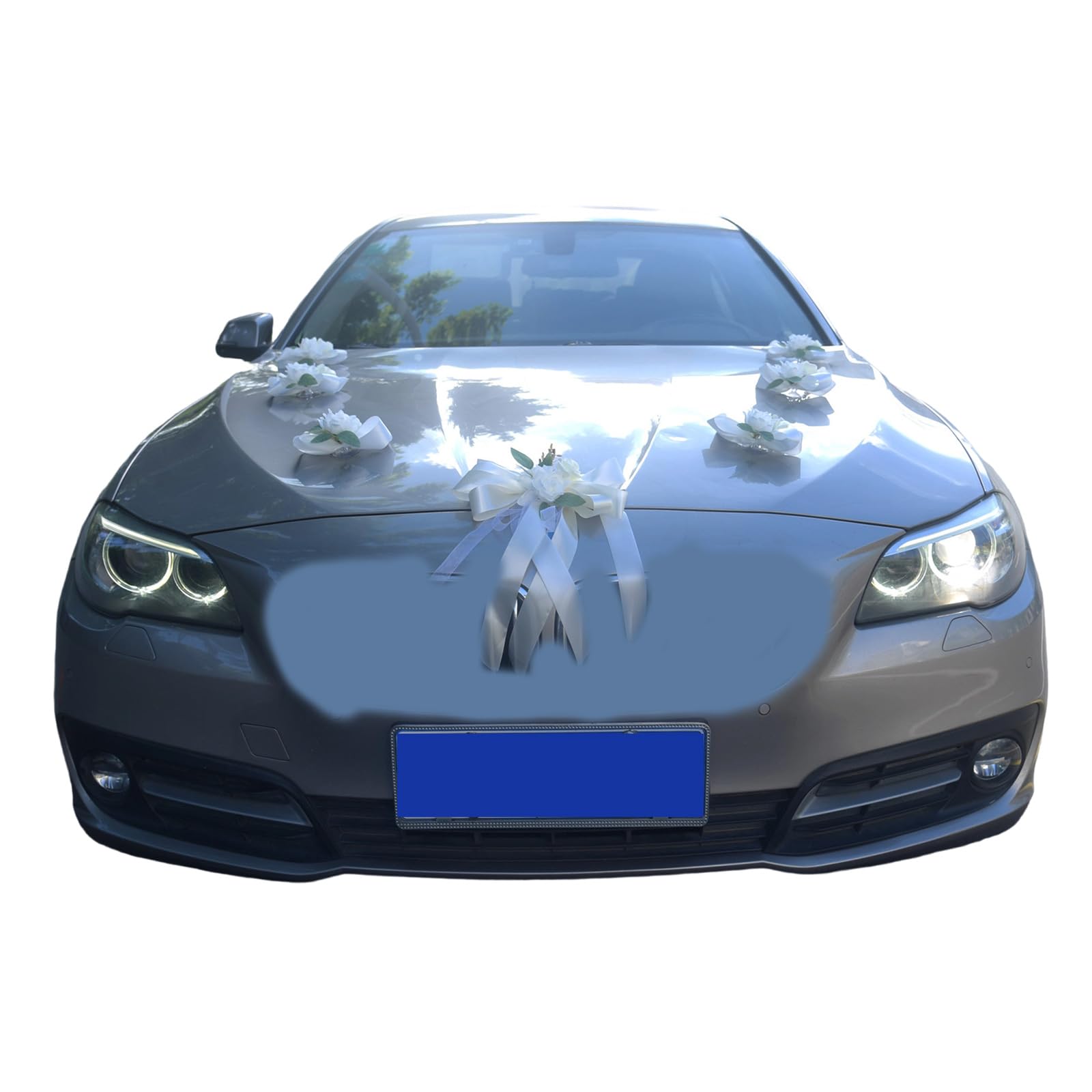 Kangnice Stylish Wedding Car Flower Set Polyester for Bridal Parties Decorations and Celebration Event Polyester Artificial Flower Arrangements