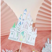 TTOA - Princess Iridescence Castle Cake Topper| Birthday Cake Decoration | Castle Reusable Cake Pick