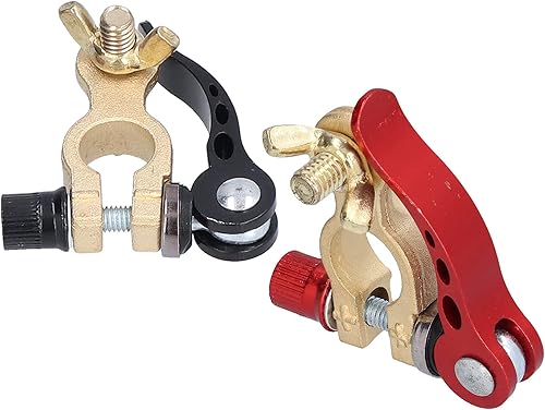 Miniatura 8 de Conectores positivos y negativos de desconexión rápida, terminales de batería de metal, juego de abrazaderas de cable para automóvil, camión, barco