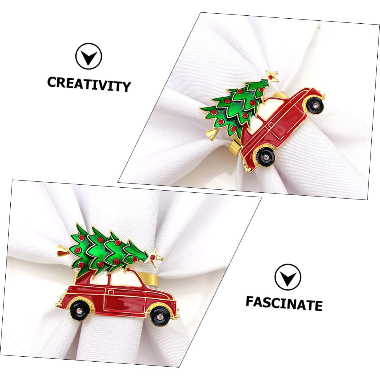 OUNONA 18stücke Weihnachtsserviettenringe Aus Metall Elegante Napkin Buckle Für Festliche Tischdekoration Bei Hochzeiten Partys Und Festen