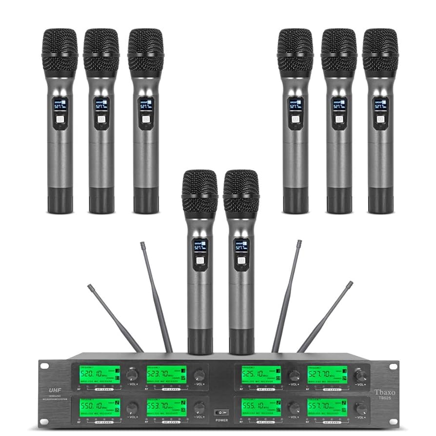 Amazon.com: Wireless Microphone System 8 Channel Microphones
