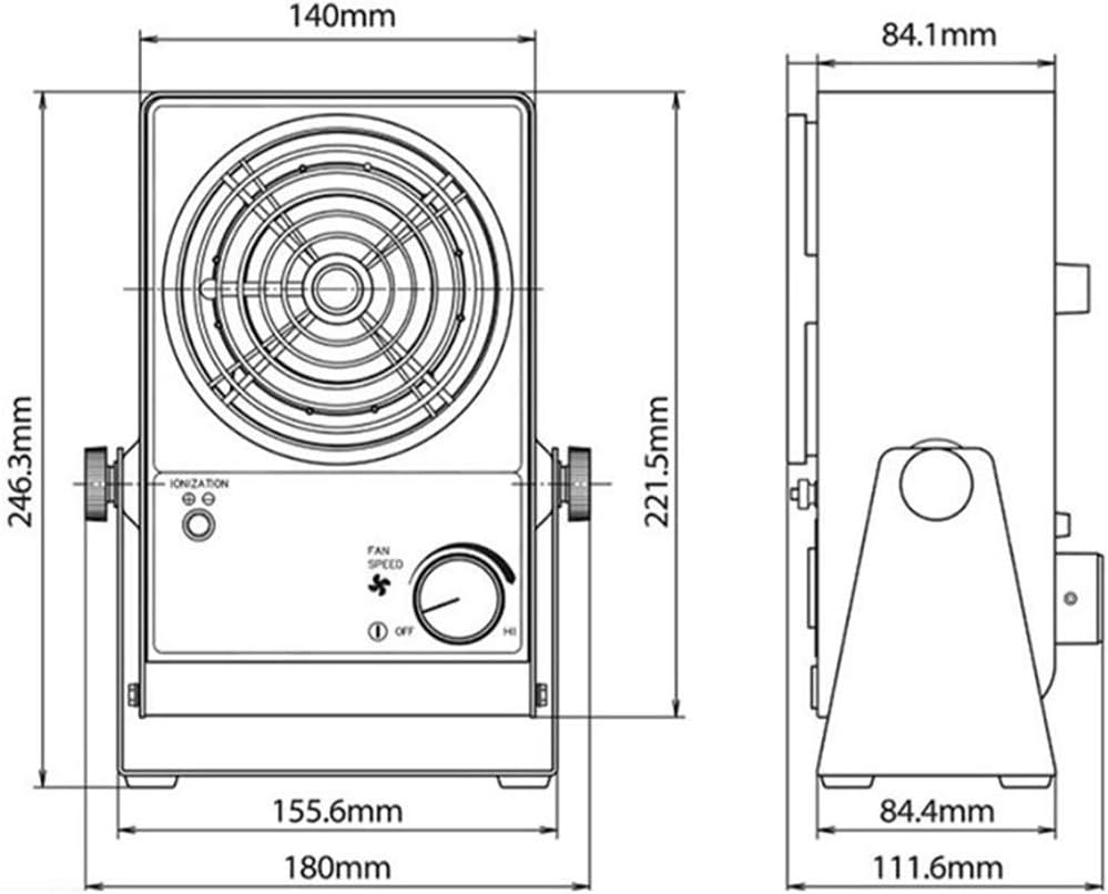 Electrostatic Single Head Desktop SIMCO Electrostatic Eliminating Ionizing Air Blower SL-001