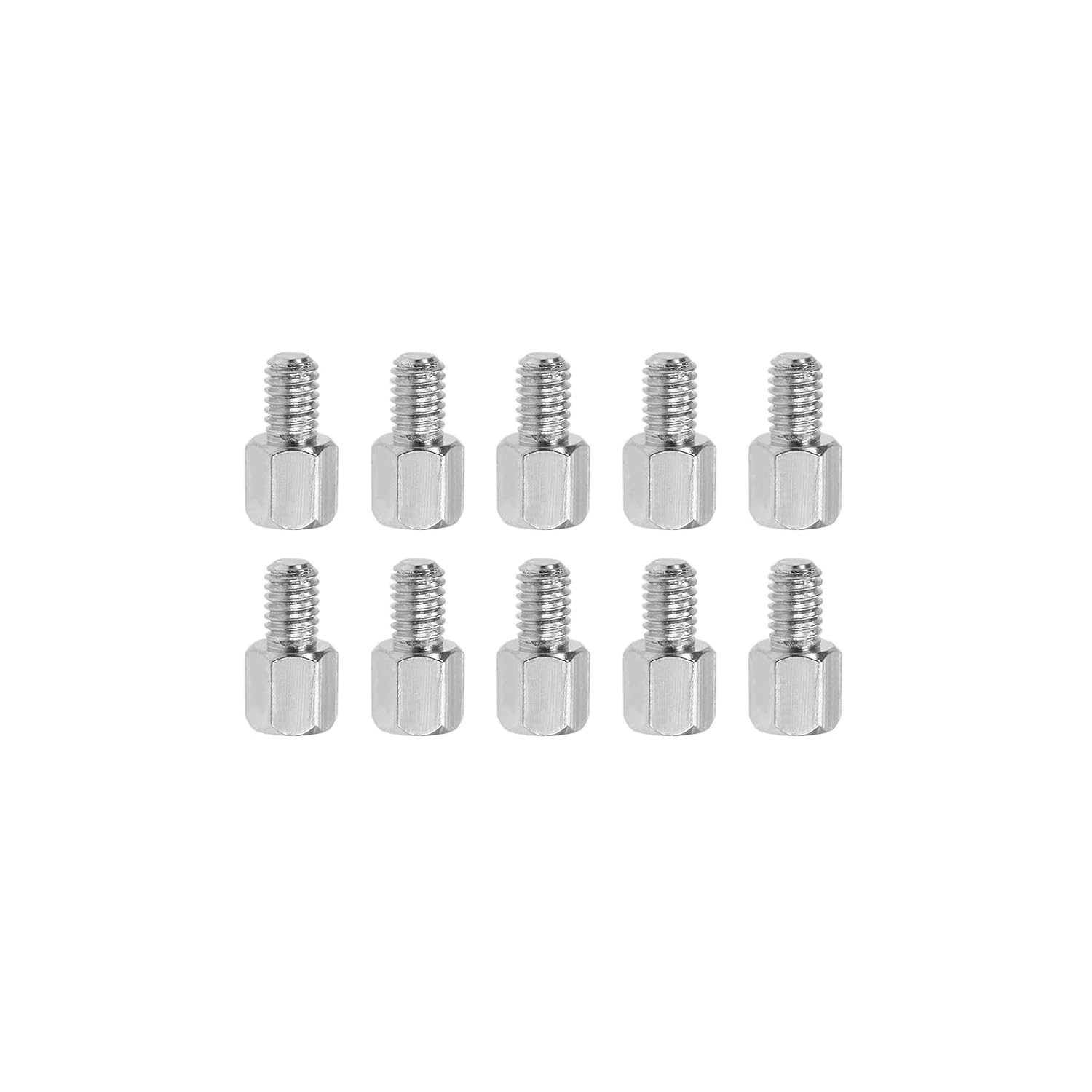 YOKIVE 10 Pcs M4 Standoff Screws, Nickel Plated Hex PCB Standoffs, Keep