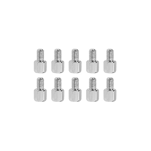 YOKIVE 10 tornillos de separación M4, separadores de PCB hexagonales chapados en níquel, mantienen la altura consistente, ideal para placa base