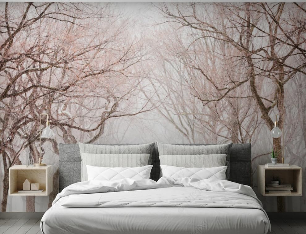 Papier peint intissé forêt pour rénover un grand mur de salon ou de chambre