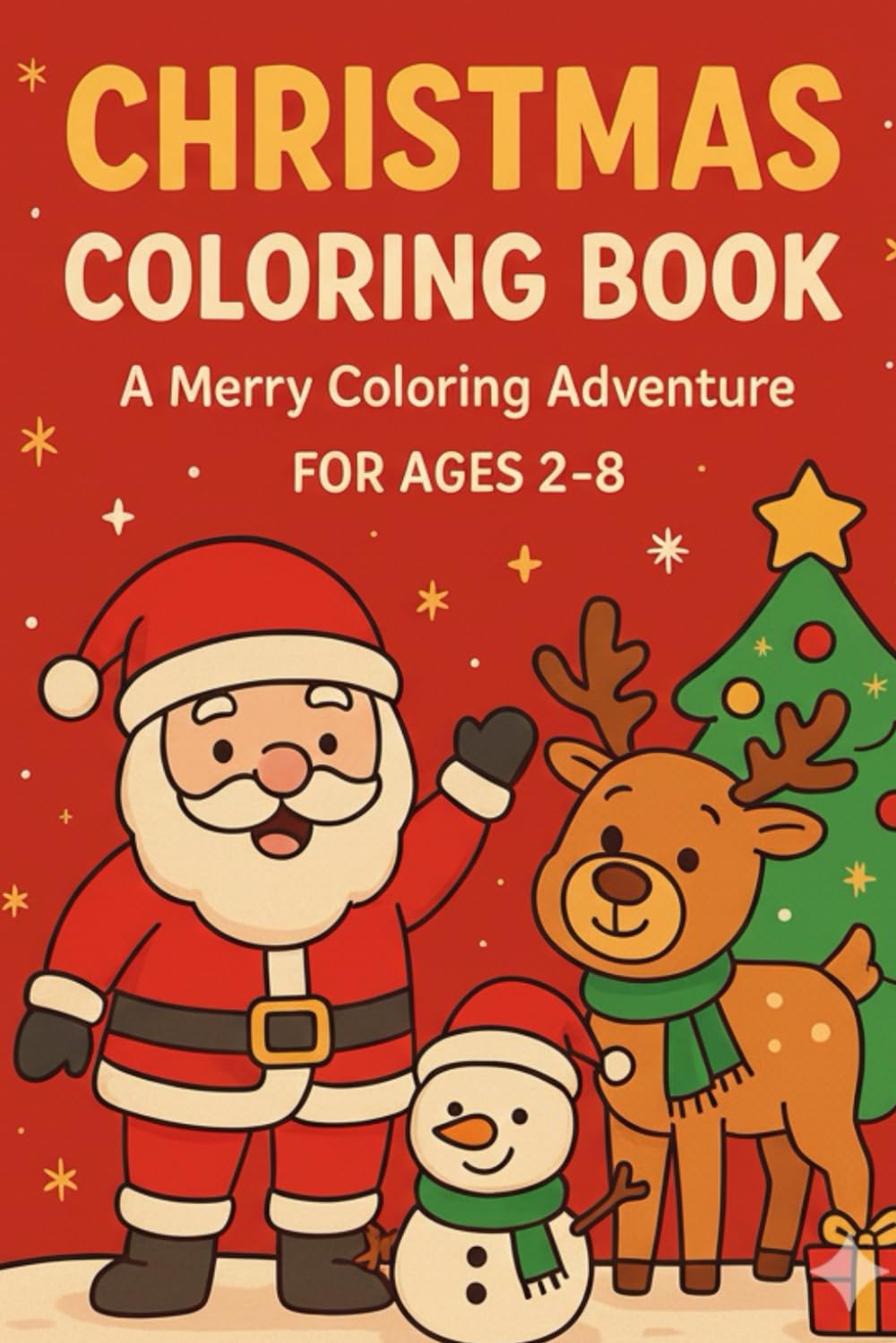 Winter Wonders: A Christmas Coloring Book: A Merry Coloring Adventure for Kids Ages 2–8