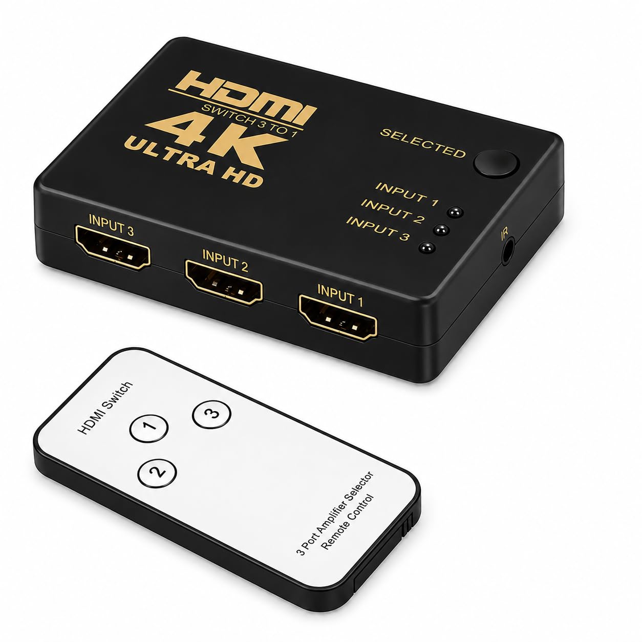 Swiztek Port HDMI Switch Box Switcher Splitter 3 in 1 Out High Speed Port Supports 3D 1080P Video HDCP-TD-472H.-image-19