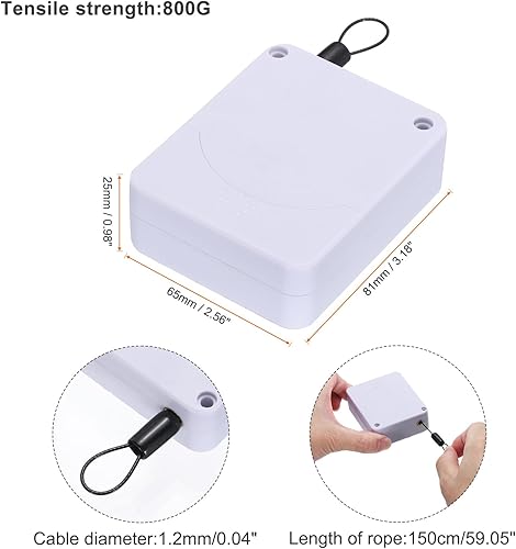 Miniatura 2 de MECCANIXITY Cierre automático de puerta con sensor sin perforaciones, amortiguador integrado, cierre de puerta automático contundente ABS con