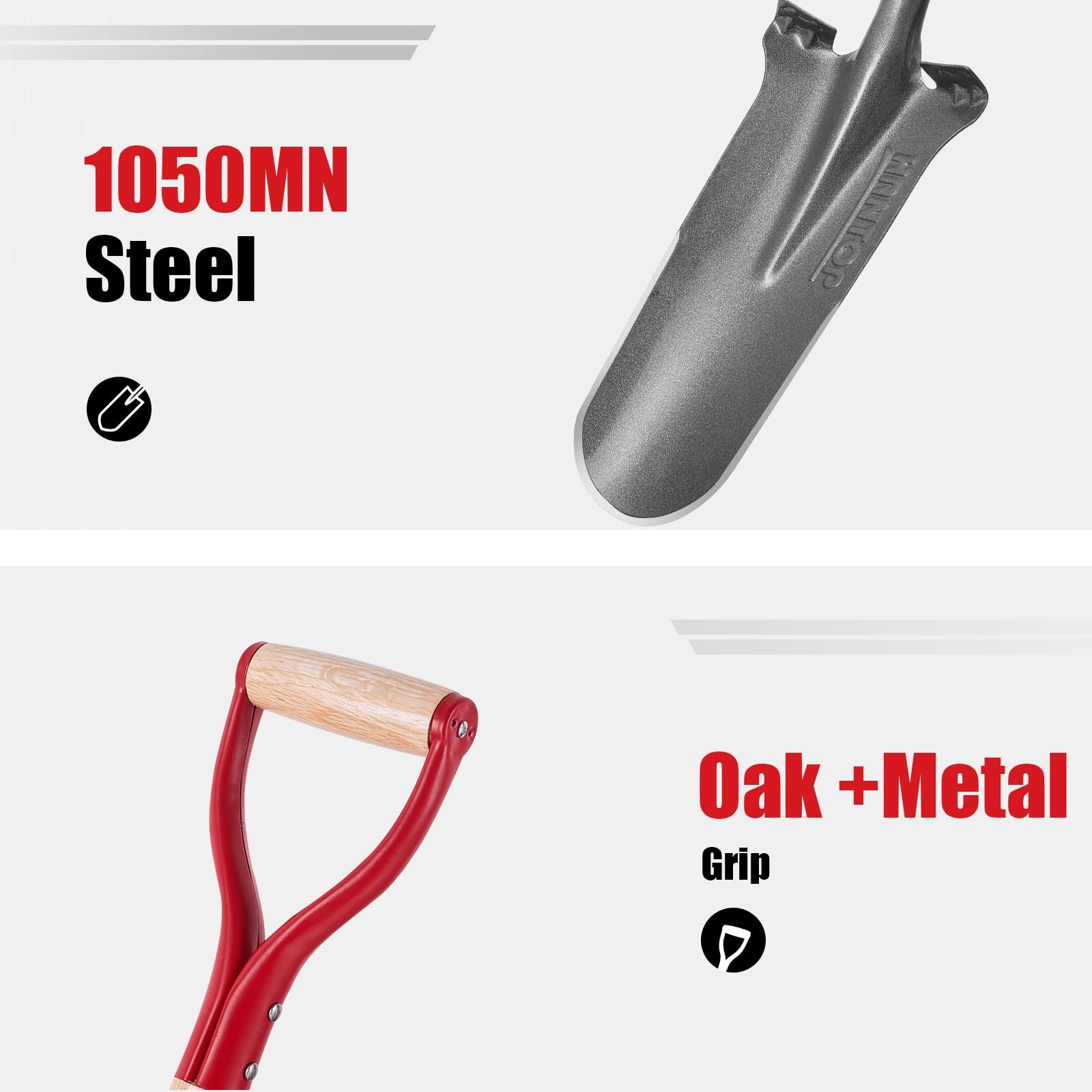 Amazon.com : HANTOP Drain Spade Shovel Garden Spades Shovels for