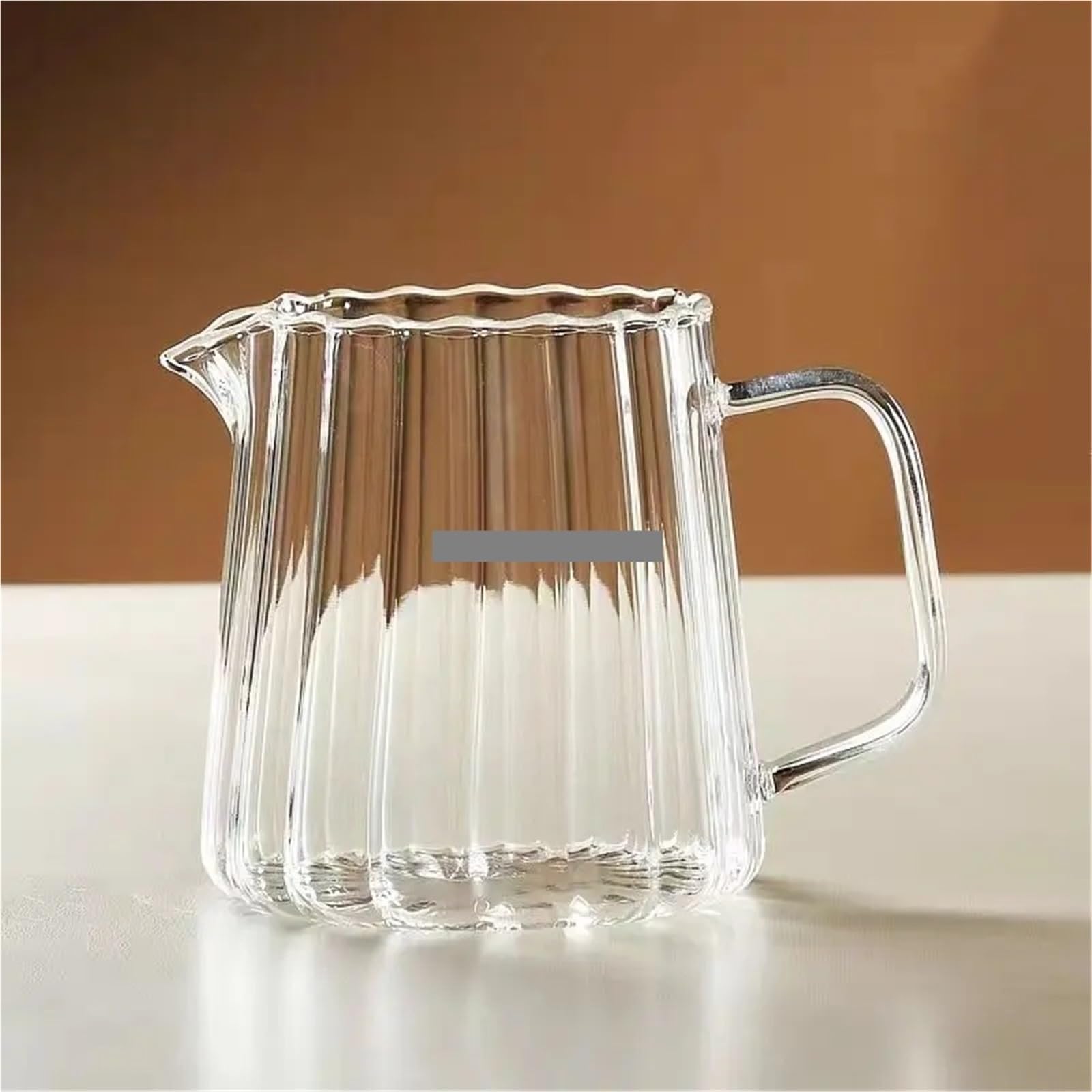 Jarra de leche a rayas, accesorios juego té, café, Latte, taza artística, jarra, 2 uds Para Espumar(150ml)