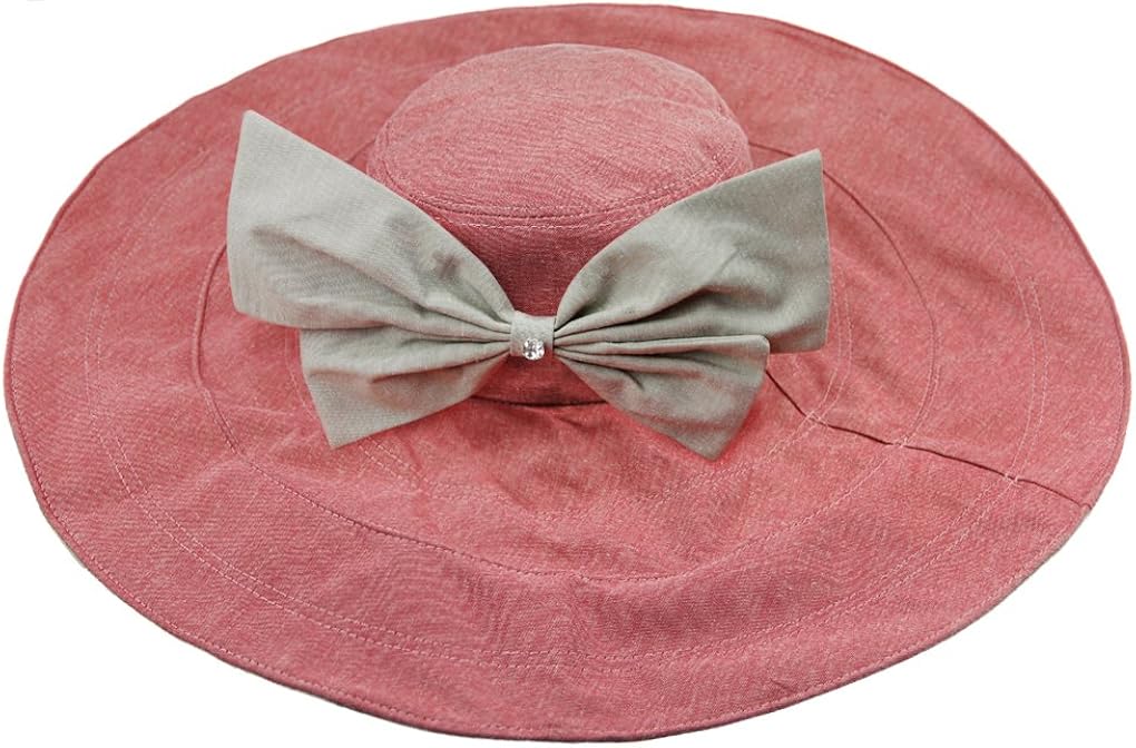 Women's Foldable Floppy Reversible Travel Beach Sun Visor Hat Wide Brim UPF 50+