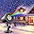 Outdoor Firefly Lights Projector, AIRIVO 3 Color Motion Star Light Show Garden Lights Laser Projector, Moving RGB Christmas Projector Lights Waterproof with Remote Control for Home, Patio, Landscape