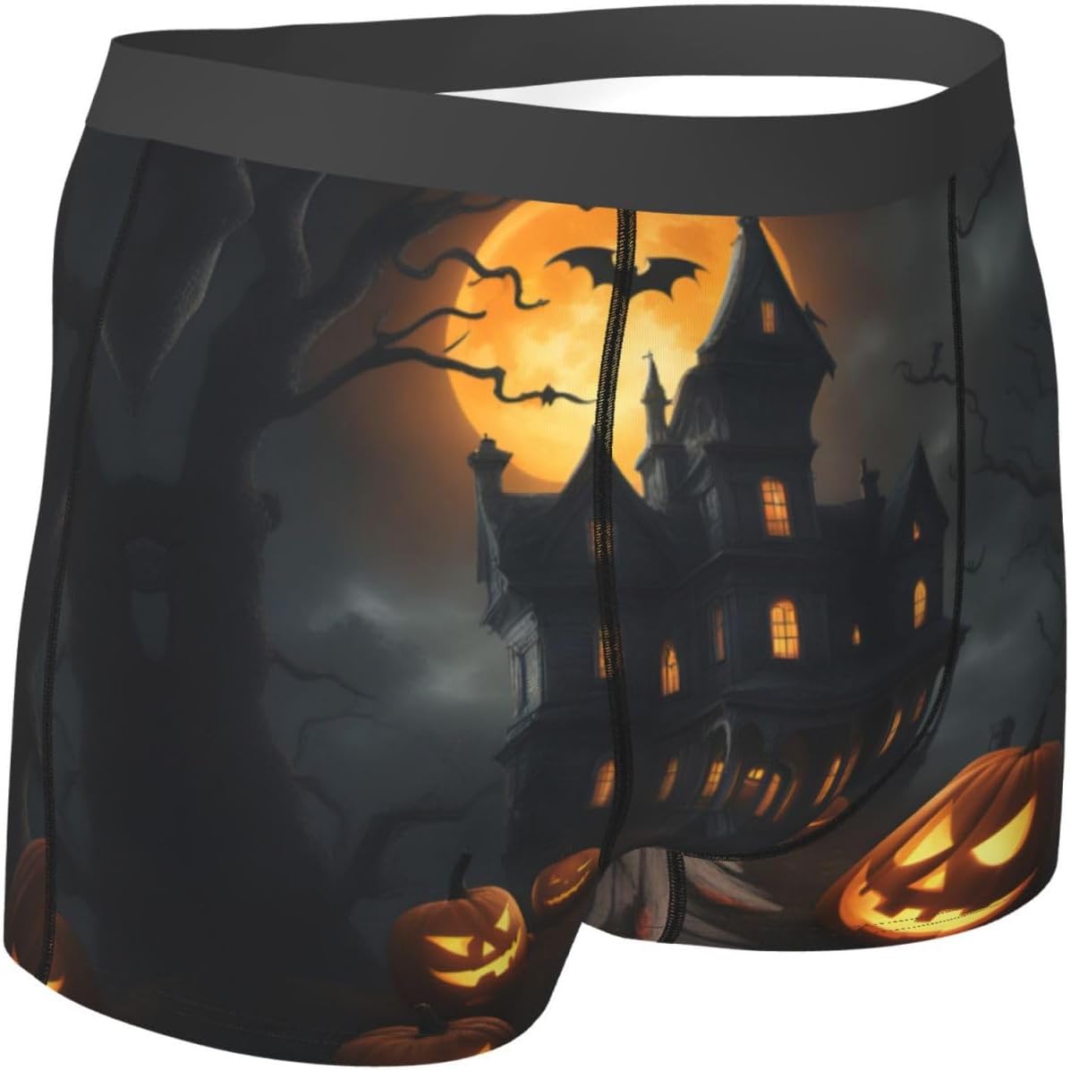 Halloween Horror print Men's boxers, men's stretch leggings shorts Soft breathable boxer underwear