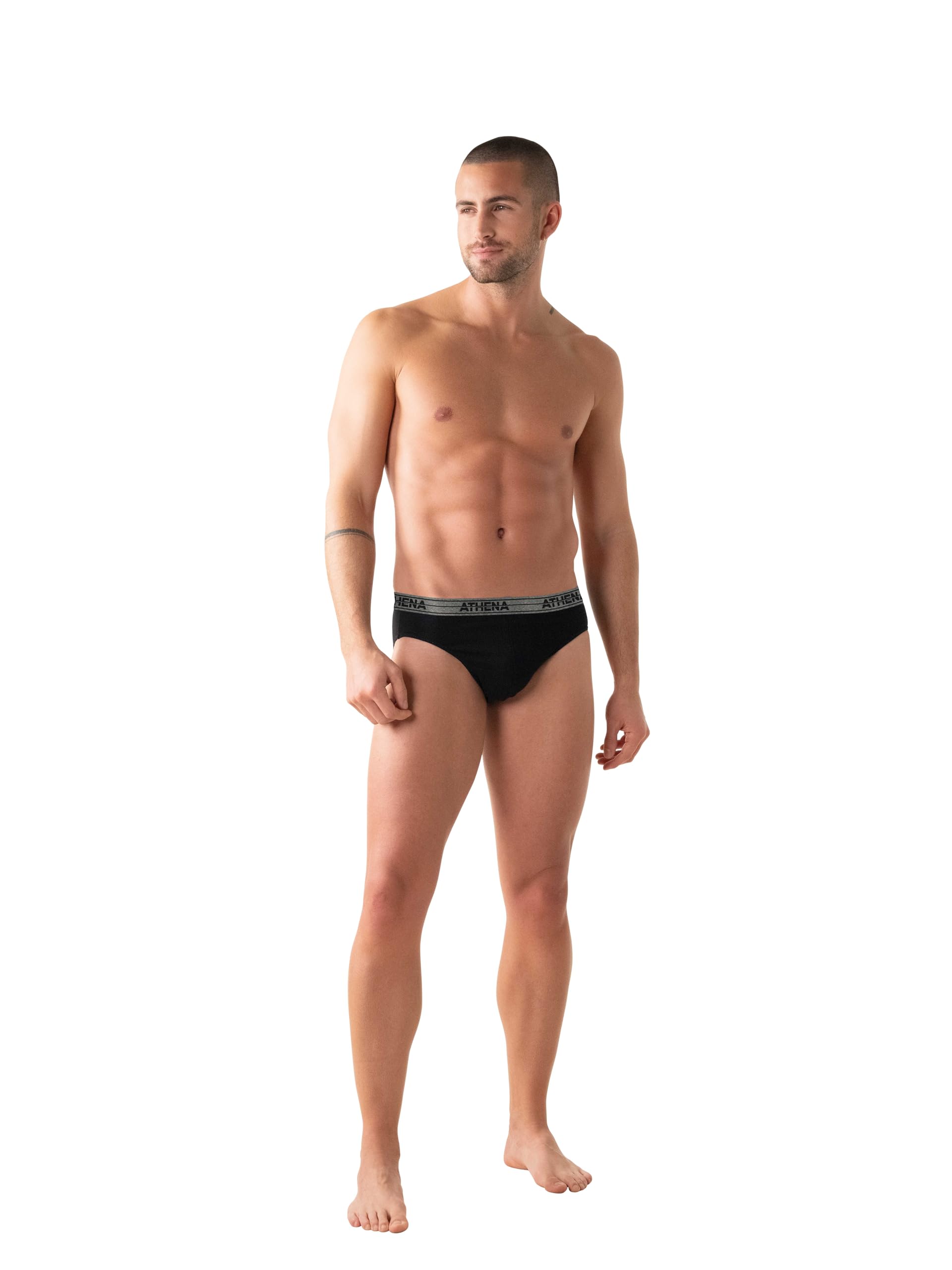 Athena - Lot de 8 Slips Homme Ecopack Basic Coton