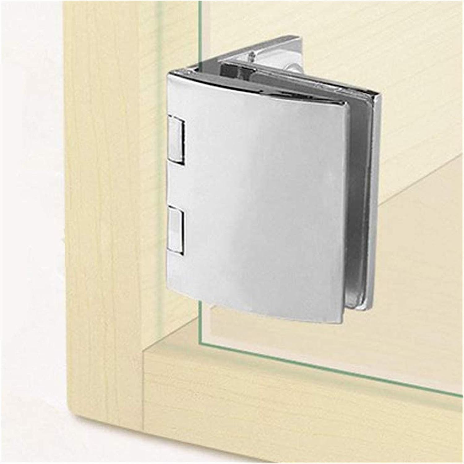 Zawiasy do szkła, 4 szt. Zacisk łazienkowy ze stali nierdzewnej regulowany 5-8 mm, zawias zatrzaskowy do szklanych drzwi szafki szklana szafka na wino drzwi do szafki montowany na ścianie zawias szkla