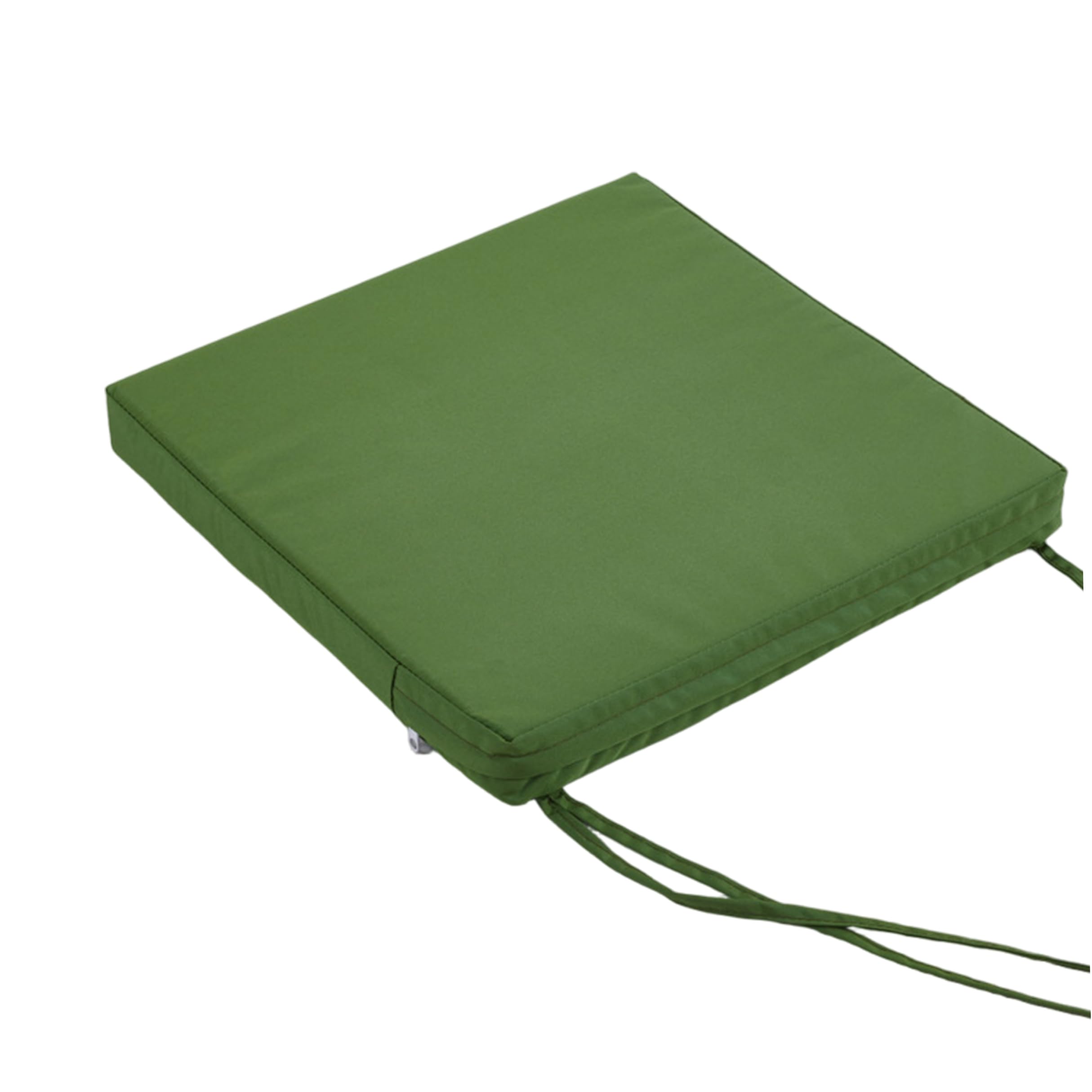 Xoeryoy Waterproof Seat Cushion, 15.75x15.75x3.15inch Outdoor Chair Cushion With Secure Straps & High-density Sponge, Green