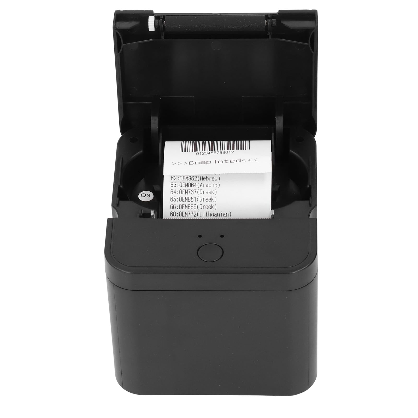 Stampante termica per ricevute, stampante piccola USB da 58 mm con stampa ad alta velocità, stampante termica portatile a basso rumore per centri commerciali, supermercati (UE)
