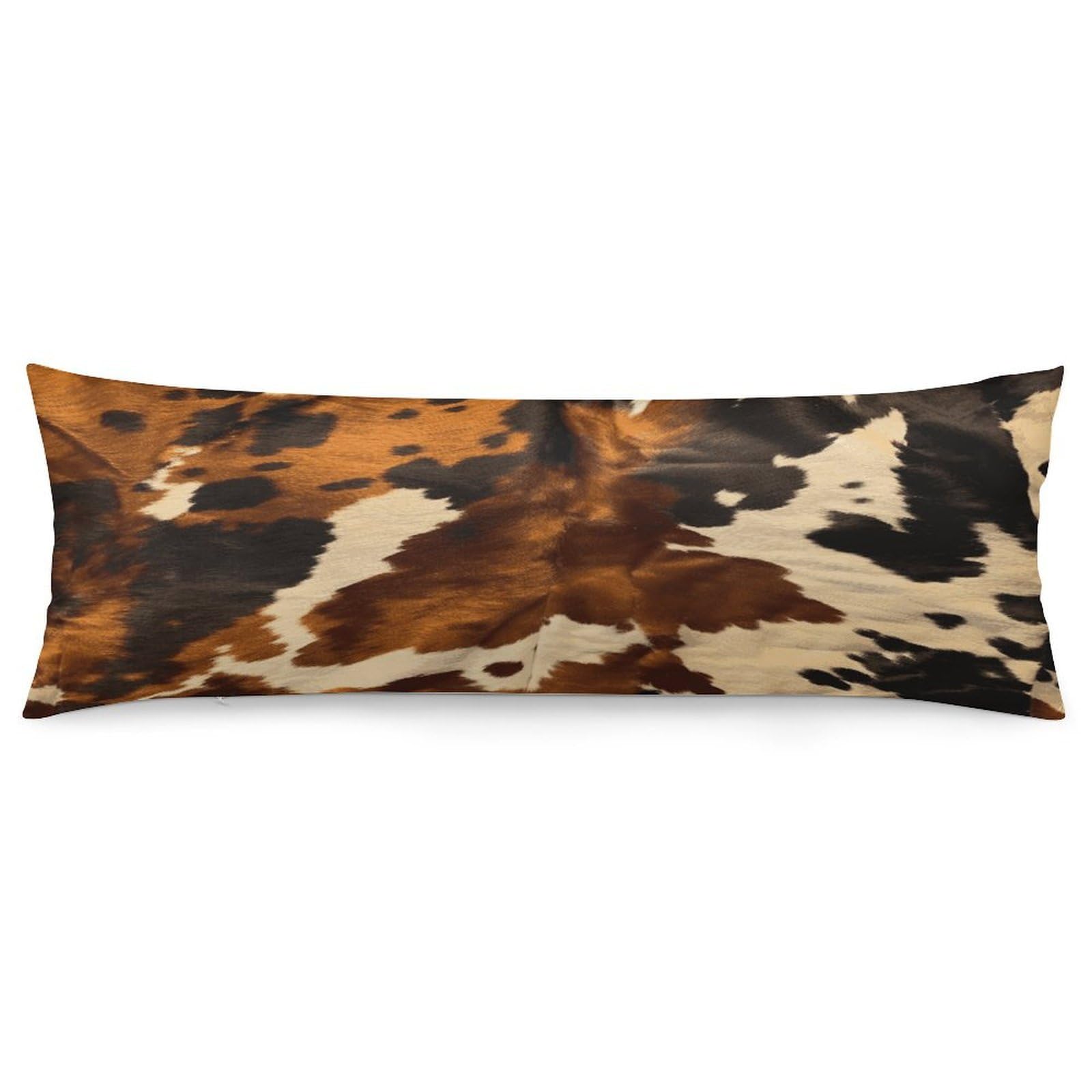 Abstract Cow Skin Body Pillow Cover Soft Full Long Pillow Cover Decorative Large Pillow Case Cozy Body Pillow Pillowcase Pillow Shams for Bed Sofa Couch Room Decor 18.9 X 53 Inch