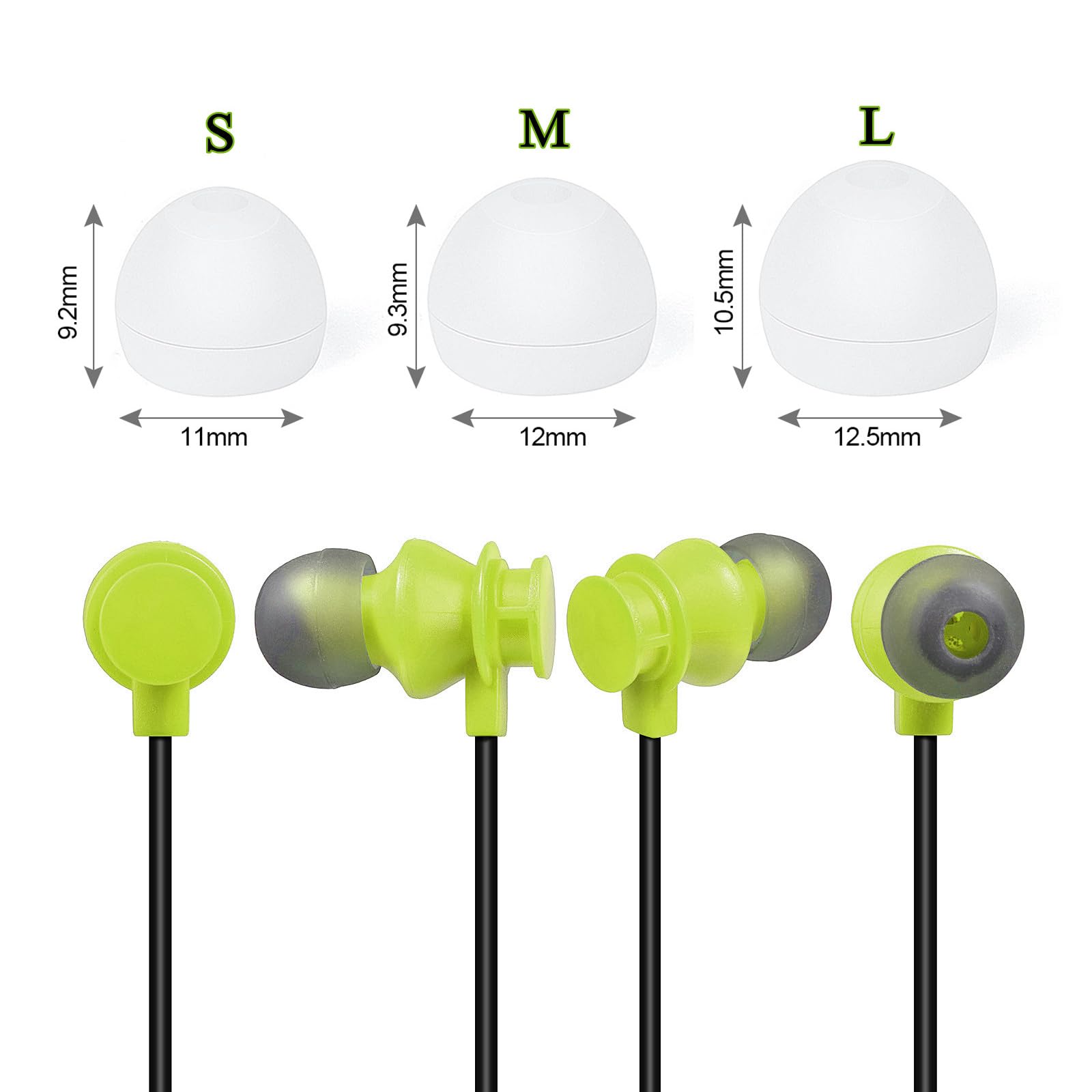 Casque de sécurité pour Talkie-walkie Compatible avec Les modèles Midland G7 Pro G8 G9 Pro M24 M24 Plus M48 M99 G6 XT G7 XTR (Vert, 1) - 4