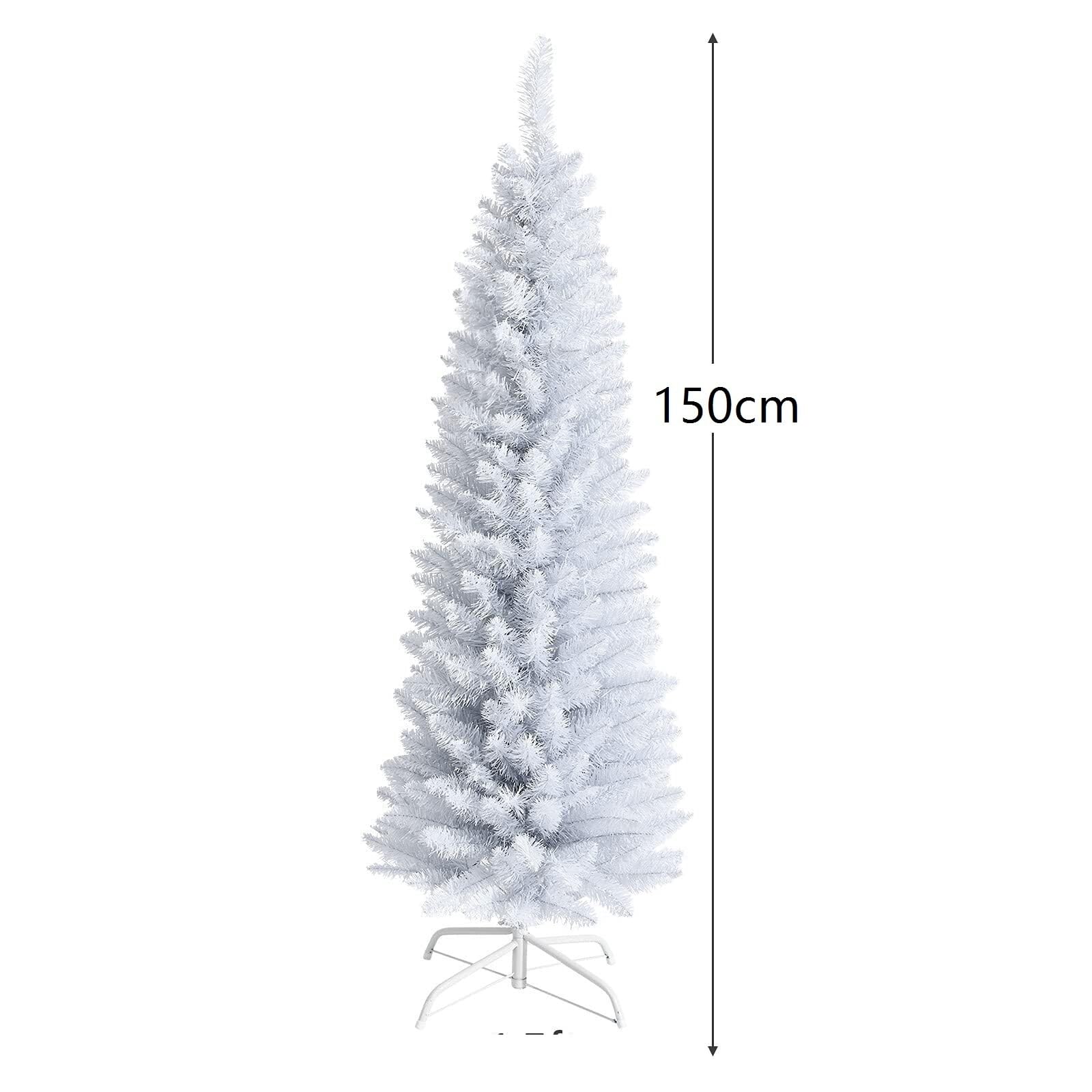 Sztuczna Choinka Dekoracyjna Choinka Z Białym Ołówkiem Choinka Sosnowa Odpowiednia Do Dekoracji Wnętrz Akcesoria Do Domu(150cm)