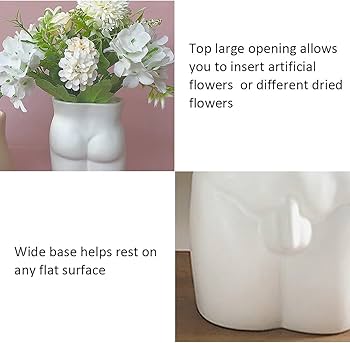 Amazon.co.jp: Kelendle お尻の花瓶 お尻のプランター ボディ花瓶