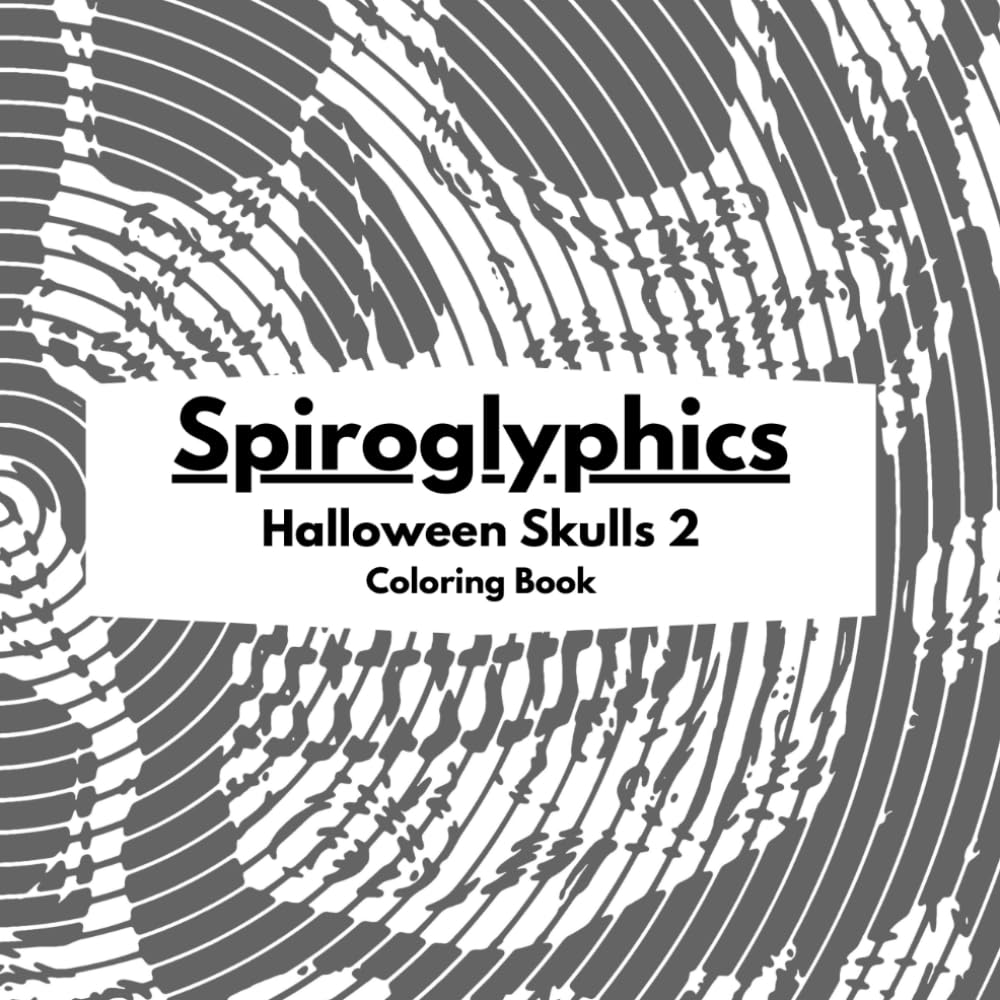 Spiroglyphics Halloween Skulls 2 Coloring Book