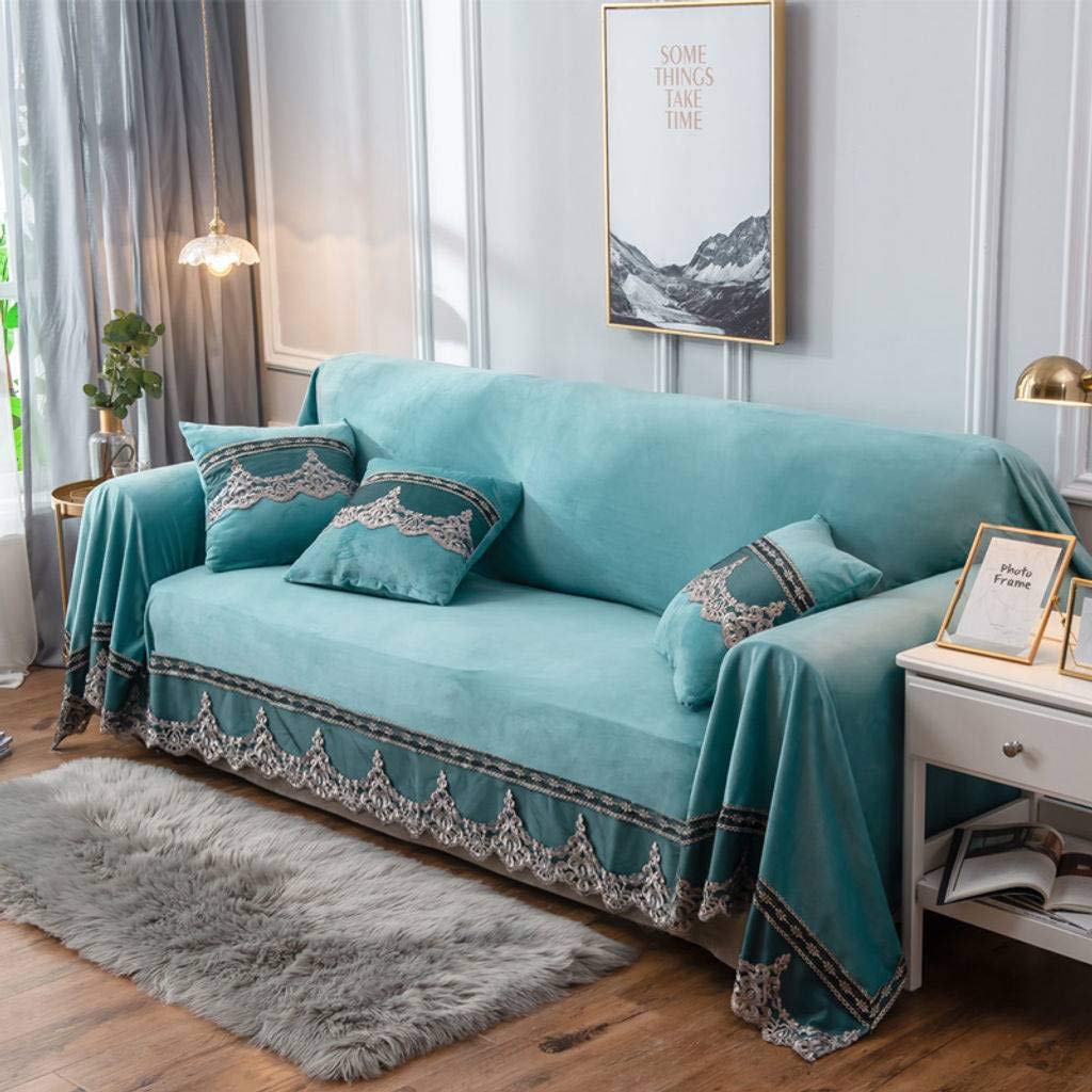 SHAFAJNC Plush Couch Covers,Thick Non-Slip Slipcover Sofa Cover Slipcover Four Seasons Sofa Slipcover Furniture Protectors Covers for Sofa