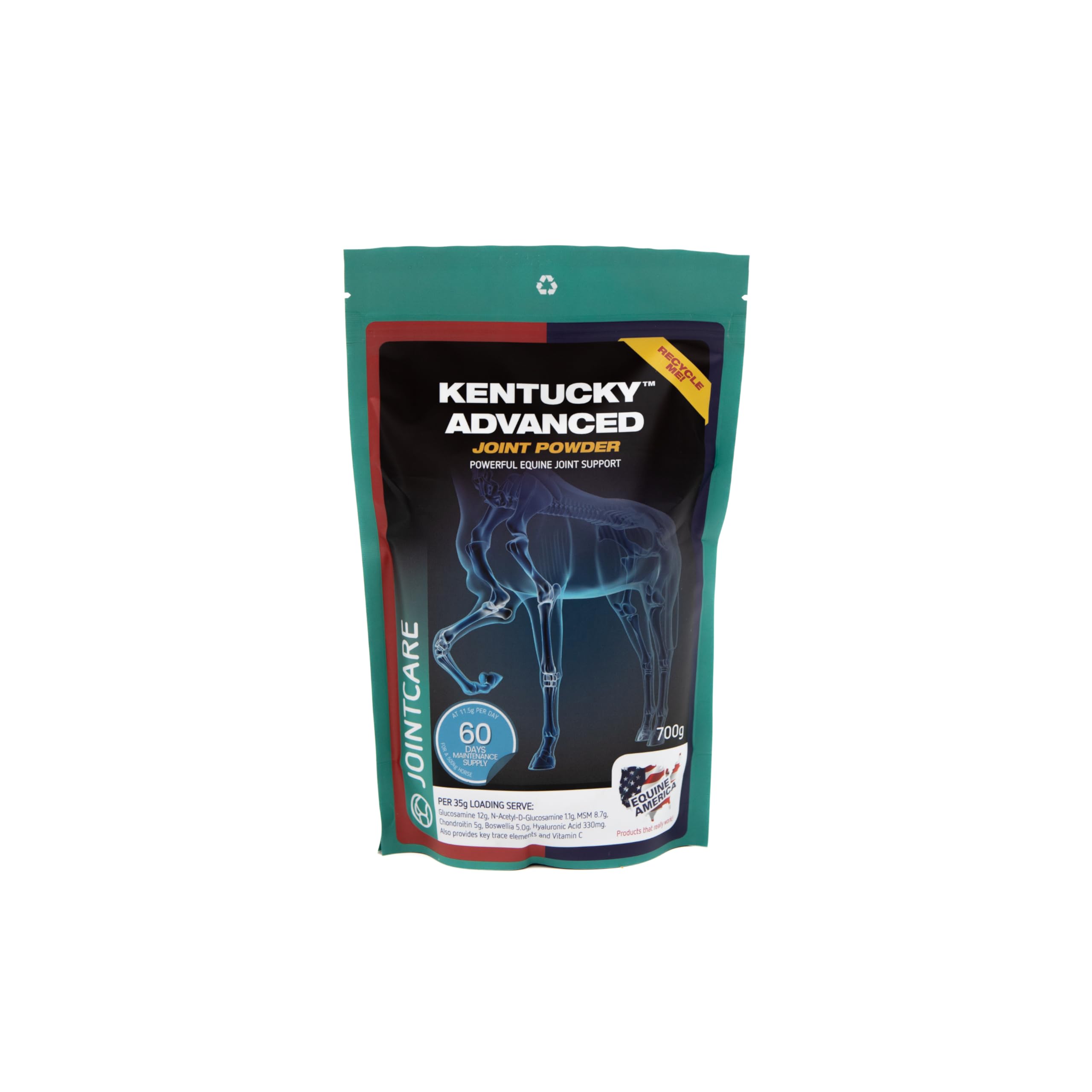 Equine America (700g) Kentucky Advanced Joint Powder For Horses and Ponies. Premium Supplement For Joint Mobility Support With Glucosamine and Boswellia Chondroitin. โ image 1