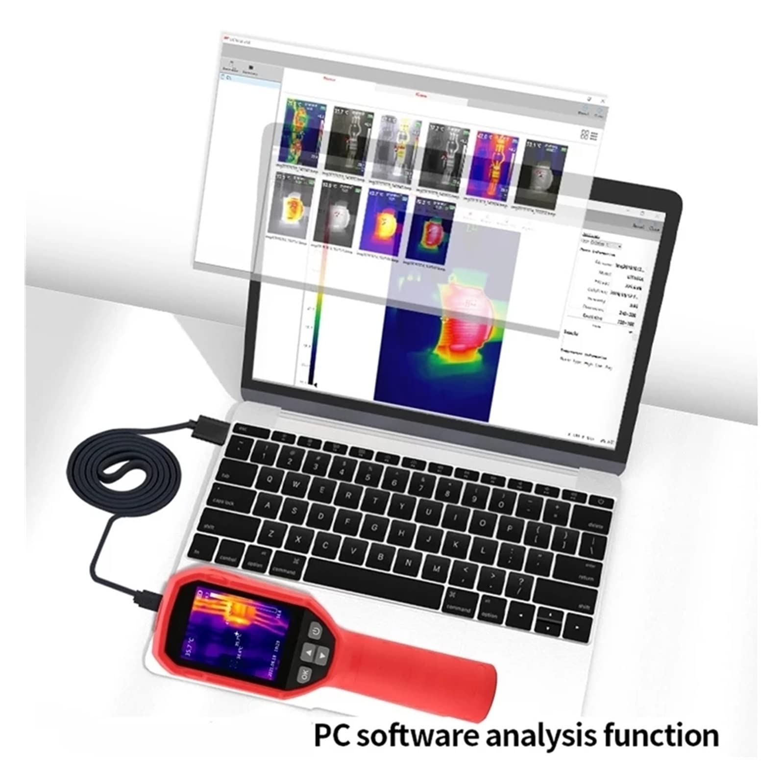 Termocamera Flir Termometro a infrarossi for termocamere a infrarossi 120x90 Pixel for Temperatura di Prova della metropolitana for Riscaldamento a Pavimento PCB Termica