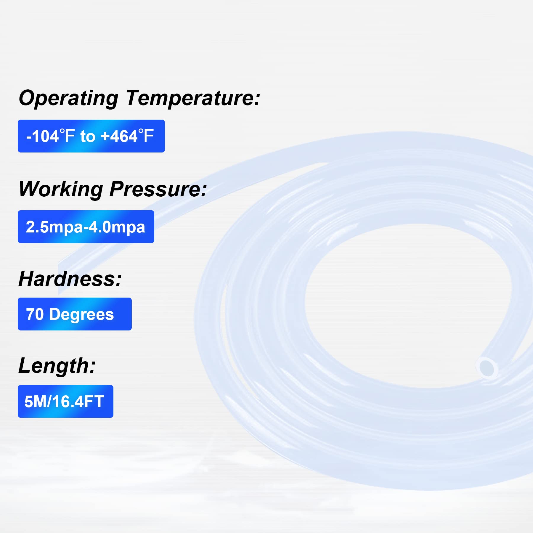 Sourcing Map Tuyau En Silicone Sous Vide 8 Mm ID 14 Mm OD 3 Mm D'épaisseur Tuyau Pour Moteur Noir 1,5 M