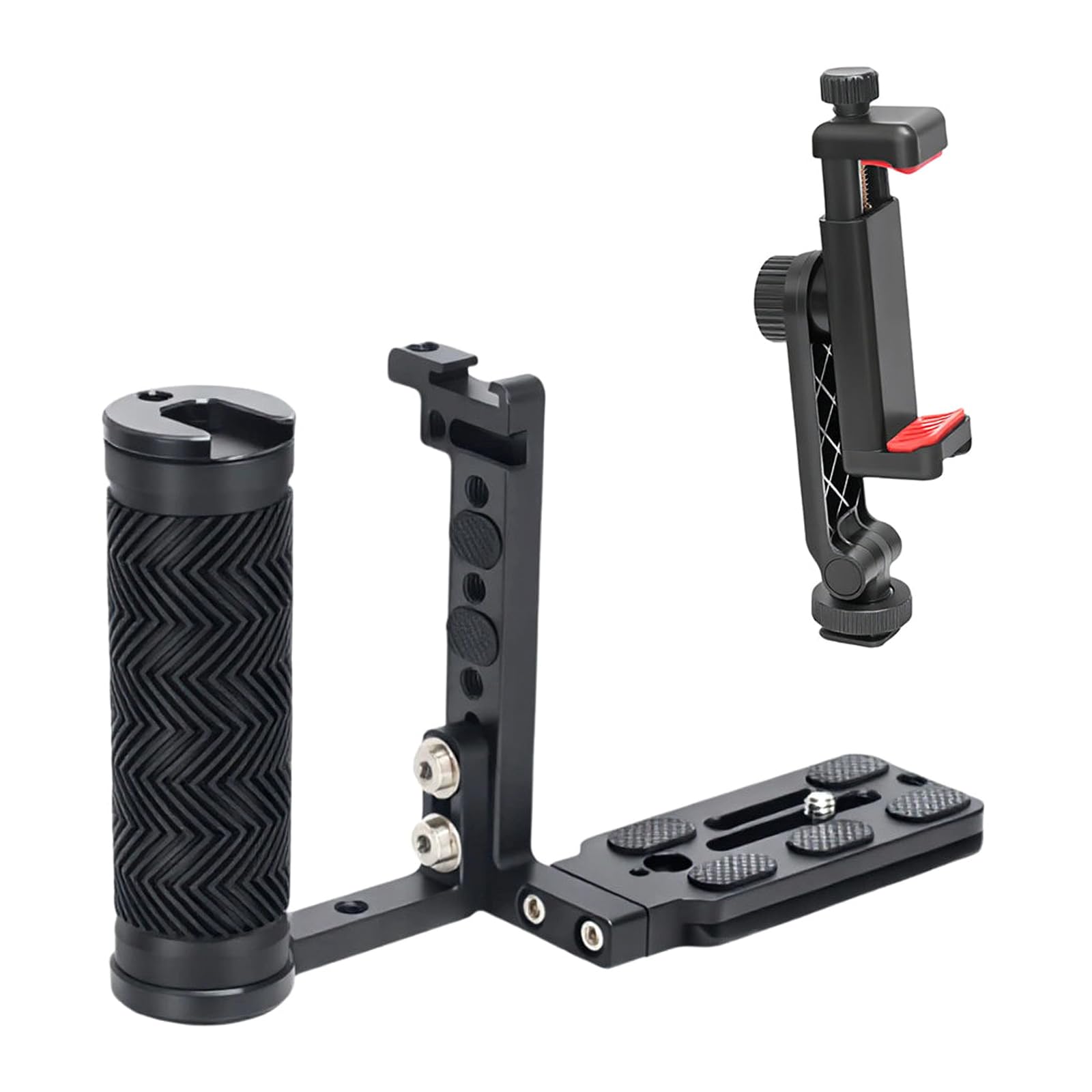 Gabbia universale per fotocamera DSLR con design a doppia maniglia piastra a sgancio rapido per fotografia stabile impugnatura per maniglia slot