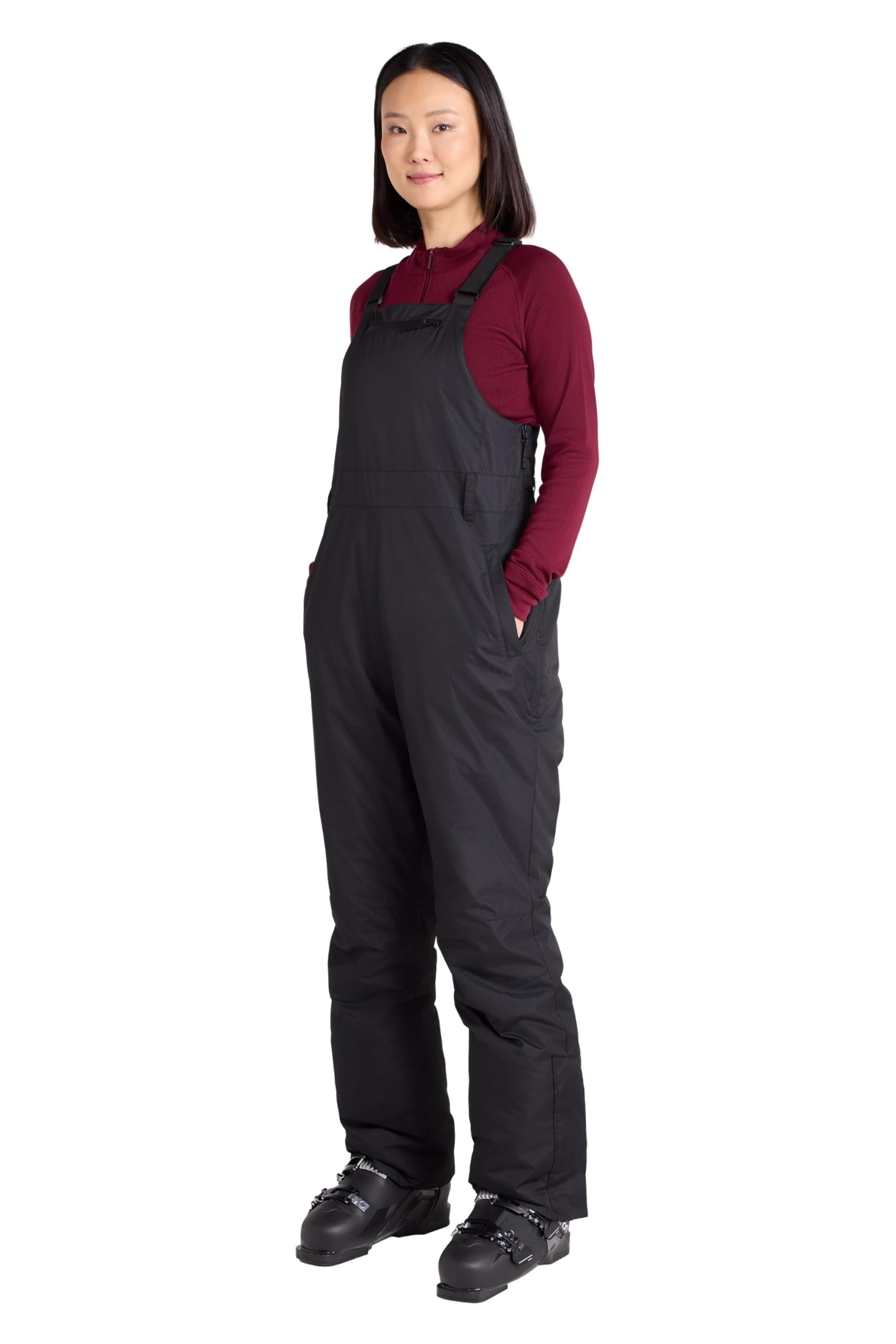Mountain Warehouse Women's Black Moon Bib Front Ski Pants Size 14